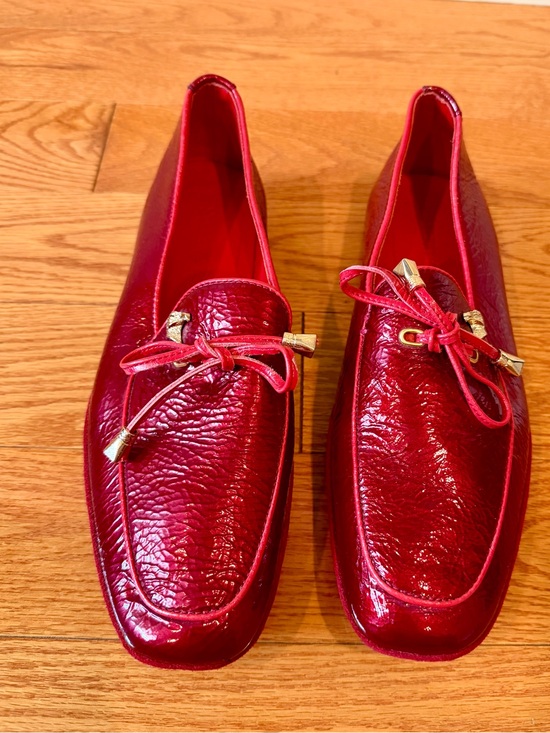 Stefano Ricci Shoes - Stefano Ricci vintage women’s  size 38/7.5-8 red patent leather loafers